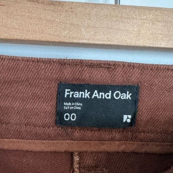 Frank and Oak Amelia Pants Vintage Fit Women’s 00 Brown Balloon Pockets Retro - Picture 6 of 15